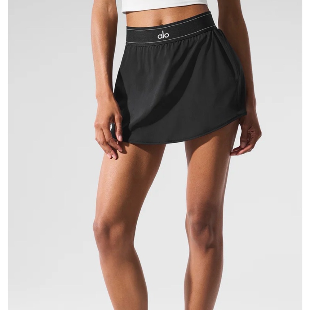 ALO Yoga Black Athletic Skort